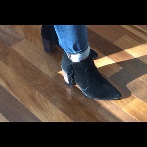 🍀 Lucky Brand Booties - Black Suede Size 8.5